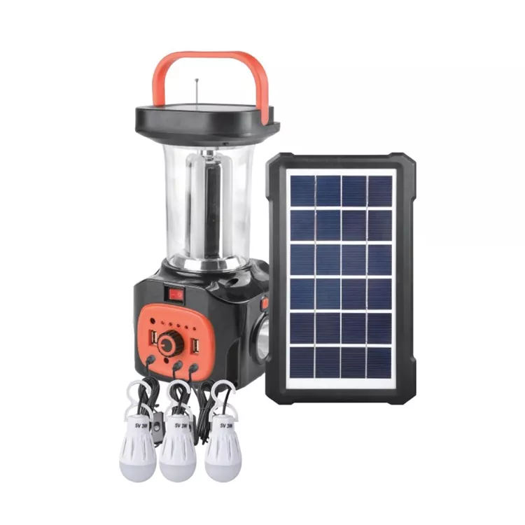Kit Lentera Berkemah Tenaga Surya 3W Dapat Diisi Ulang